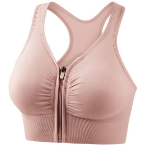 Women Sports Bra Sports Bra For Women Plus Size Zipper Adjustable Shockproof Running Yoga Sports Underwear Sports Bra For Plus Size Sports Bra Women