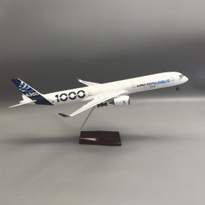47cm Large Scale Prototype A350-1000 Diecast Airplane Model Kit with Landing Gear Wheel For Aviation Souvenir Gift or Collection
