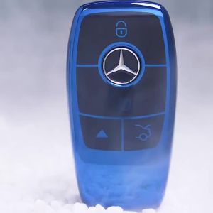 The New Tpu Car Key Protective Case Suitable for Mercedes-Benz E-class S-Class Car Fashionable Nobe All Around Protection Case