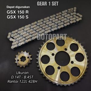Gear set GSX R GSX S gearset girset gigi tarik rantai roda model sss GSX