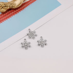 จี้โลหะผสมรูปหิมะย้อนยุค DIY ทำมือ เครื่องประดับสร้อยคอ สร้อยข้อมือ อุปกรณ์ทำเครื่องประดับ เครื่องประดับแฟชั่นใหม่