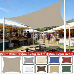 waterproof awning Shade sail for outdoor garden beach camping patio swimming pool awning tent sunshade.