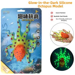 Stress Relief Silicone Realistic Glow In The Dark Animal Toy