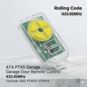 ATA PTX5 Garage Door Remote Control 433.92MHz PTX-5 TrioCode GDO PTX5V1 PTX5V2 GDO Rolling code