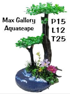 aquarium Aquascape ornamen hiasan aquarium Thema pohon bonsai