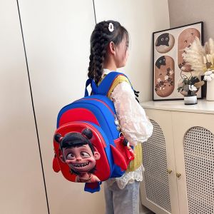Túi Đi Học Hoạt Hình Nezha Túi Đeo Vai Đôi Chống Thấm Nước Dễ Thương Cho Bé Trai Và Bé Gái Đi Chơi Túi Du Lịch Nhỏ Túi Học Sinh