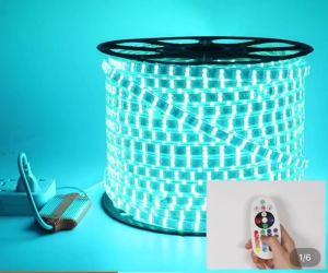 LAMPU SELANG LED SMD 5050 RGB 100M WARNA WARNI MULTICOLOR FULL COLOR AC 110V - 220V HIAS STRIP UNTUK PLAFON WATERPROOF