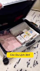 Hộp đựng kem đánh răng du lịchbộ cốc đánh răng du lịch nhỏ gọn tiện lợi cầm tay mang đi - FELLA