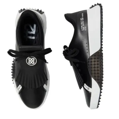 Giày Golf Nữ G/FORE G.112 Kiltie Dây Buộc Màu Onyx x Black | G4 Ladies Golf Shoes Đế Eva Êm Ái & Da Chống Nước Cao Cấp