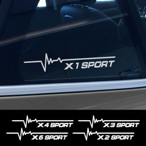 2PCS Car Window Sticker Exterior Reflective Decal Accessories For BMW X5 E83 X1 E84 F49 X7 V8 X2 F39 X3 X6 E71 E72 X4 Xdrive