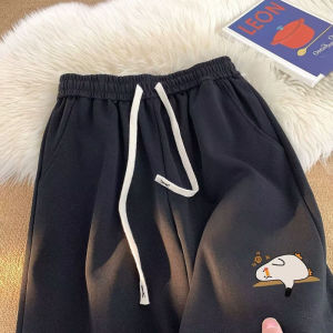 M-8XL Mens Cartoon Shorts duckling Print Fashion Loose Shorts Basketball Pants