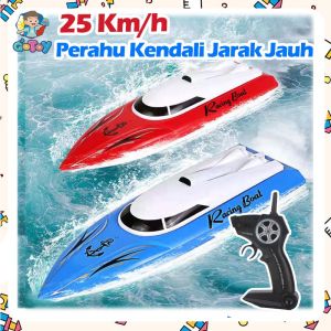 RC SPEED BOAT 2.4GHz: Mainan Kapal Air Perahu Remote Control Racing Boat Dua Warna
