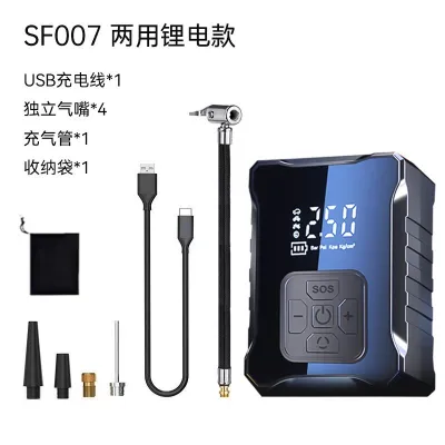 Portable Car Tire Inflator Pump High Power Electric Tire Inflator Multi-Function Air Pump for Cars SUVs Motorcycles Bicycles ...