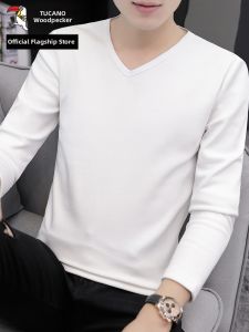 TUCANO | White V-Neck Mens T-shirt 2026 Spring