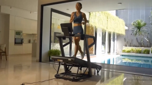 MY-HI NEW Treadmill with 32% Max Auto Incline 2.5HP Brushless Motor 52cm Running Belt ZWIFT App Connected 1-20 KM/H Speed Home Fitness Equipment
