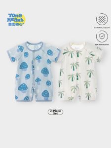 TONGLIANCHUXIN | Summer Newborn Short Sleeve Lace-up Onesie