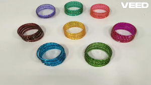 Colorful Glass Bangles Set | Traditional Ethnic Wear Bangles for Women & Girls (Set of 4 Pcs | Size - 2.5 Inch)