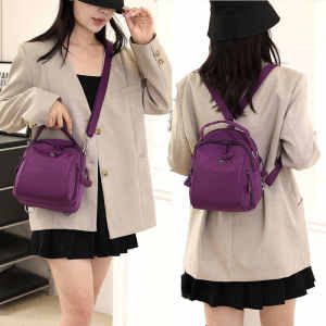 กระเป๋าสะพายข้างผ้าใบ Oxford ทรงหอยแครง กระเป๋าสะพายข้างผู้หญิง กระเป๋าสะพายข้างแบบใช้งานได้หลากหลาย กระเป๋าสะพายข้างแบบสะพายข้างแบบอเนกประสงค์สำหรับผู้หญิง