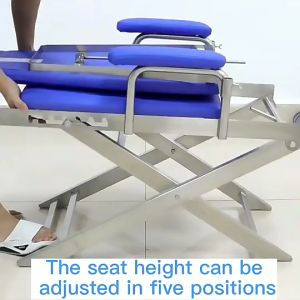 Easy to Install 2 Hole Luxury Folding Portable Patient Dental Folding Chair Portable Chair with Turbine