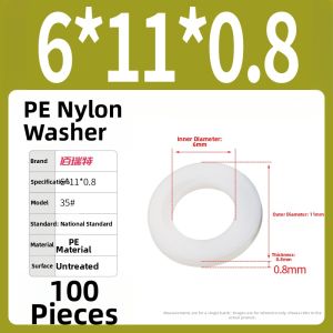 BAIRUITE | Thick Insulated PE Rubber Nylon Plastic Circular Spacer