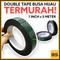 Double Tape Busa Foam Tape 1 inch Tebal Dabeltip Super Kuat Double Tape Super Kuat Dobletape Super Kuat Dobel Tip Super Kuat Selotip Isolasi Busa Hijau Sekelas 3M Double Tape Hijau Double Tape Busa Dobel Tep. 
