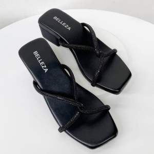 BELLEZA SELENA Sandal Wanita High Heels 4cm Sendal Beleza Hak Tahu Heel Pesta Acara Formal Kondangan Terbaru