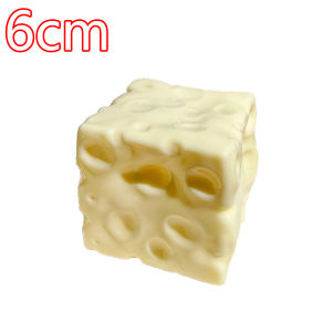 In Stock Jumbo Cheese Cube Stress Ball Shapeable Squeeze Decor Non-Bounce ASMR Sensory Anti-Stress Relief Squishy Toy Gift 6/7CM