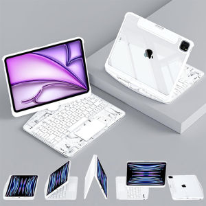 360° Rotating Multi-Touch Trackpad Wireless Bluetooth Keyboard for IPad Air 11 Pro 13 2024 10 10.9 10.2 Inch Backlit Key Board