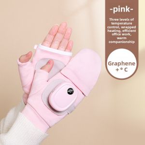 All Weather Heated Gloves Type C Rechargeable 3 Heat Settings Magnetic Snap Washable for Motorcycle Ski Outdoor Work