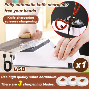 🔥1s quick knife sharpening🔥 Electric Knife Sharpener Sharpen once 365 days sharp 100% genuine knife sharpener Free to 3 batu asah pisau Saving time and effort Mesin pengasah pisau elektrik scissors sharpener 磨刀器电动 磨刀石 磨刀器