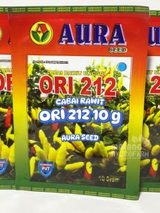 Benih Cabai Rawit Merah Ori 212 10 gram Aura Seed
