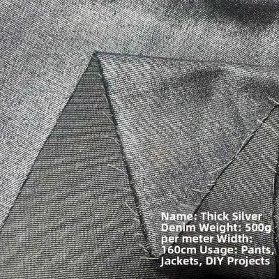BOJIA | Elastic Heavy-Duty Washed Denim Fabric By Weight