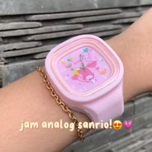 Rokeet Jam Tangan Rubber Analog Karakter Lucu Kuromi Cinnamoroll Sanrio Wanita Anak Perempuan Strap Silica Gel Tahan Lama - Lazada