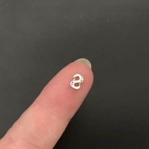 316 Stainless Steel 8-Word Quick Buckle S-Type Spring Fastener Mini Key Chain EDC Outdoor Luggage Length Adjustable Buckle