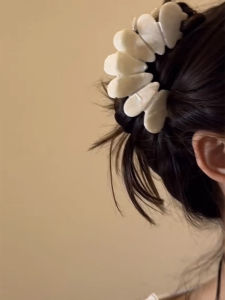 French Simple Versatile Medium Hair Claw Clip Back of Head Shark Clamp Hair Accessories Childrens Fashion Accessories