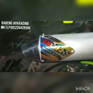 KNALPOT SUZUKI SATRIA 2 TAK HIU LUMBA UDANG TRAIL PNP ALL RANGKA CUSTOM FULL SISTEM CROME ORIGINAL BY Babeng Jaya Racing
