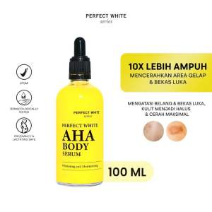 PERFECT WHITE AHA BODY SERUM WHITENING & MOISTURIZING ISI 100ML