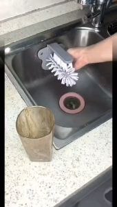 2 in 1 Sink Suction Cup Cleaning Brush Baby Pacifier Straw Scrubber Glass Bottle Brush Cup Drink Mug Brush Kitchen Clean Tools