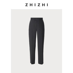 ZhiZhi Womens High Waist Straight Leg Pants Spring New Style Commute Friendly Drapey Acetate Blend Office Appropriate