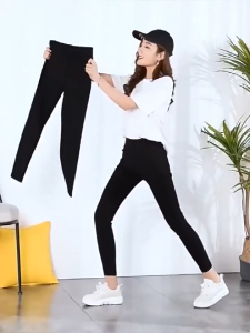 (Stock in KL-005) Women Pants Solid High Waist Long Trousers woman Pant
