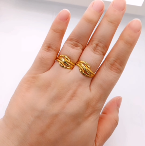 Yon Hing Cincin Fashion Bajet Saiz 11 12 14 15 16 17 18 19 20 21 21.5 Emas 916