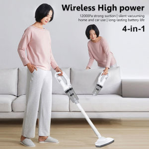 YOWXII High-Power 4-in-1 Cordless Handheld Vacuum Cleaner with 12000Pa Suction for Home and Car