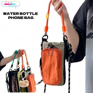 Japanese water bottle bag lightweight outdoor sports crossbody bag travel phone bag