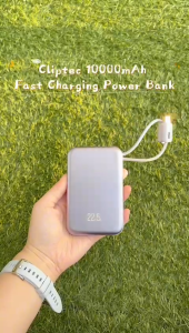 CLiPtec MPB243/MPB253 10000mAh/20000mAh PD20W+22.5W Fast Charging Power Bank with Built-In Type-C & L(iOS) Cable