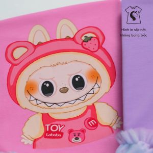 Váy bé gái Labubu Bomines Đầm hoạt hình Labubu cho bé gái từ 3-12 tuổi 12-36kg DLSLBB