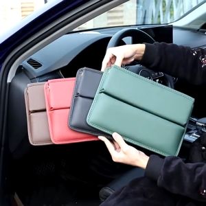 Khay Để Đồ Khe Ghế Ô Tô Da PU Cao Cấp - Hộp Đựng Đồ Khe Ghế Ô Tô Có Logo Theo Hãng Xe - Phù Hợp Với Mọi Loại Xe Ô Tô
