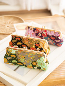 Túi Đựng Bút Kinh Điển Nhật Bản Túi Đựng Đồ Dùng Văn Phòng Thủ Công Dung Tích Lớn Túi Đựng Bút Chì Bằng Vải Cotton Họa Tiết Hoa Dân Tộc