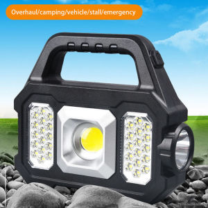USB Recharge & Solar Energy Portable Lantern Outdoor Working Light Flashlight