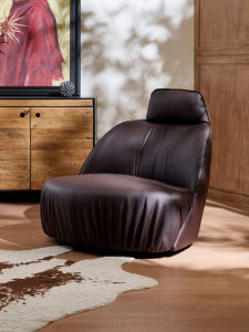 FEISHANGLIJIA | Genuine Leather Lazy Sofa Chair Swivel