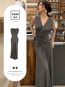 Elegant French Style Summer Dress for Women with Asymmetrical Patchwork Ruffles and Embellishments by Draw and Write